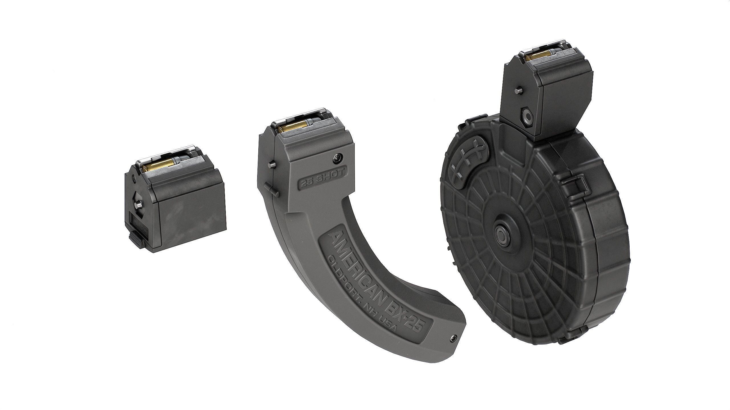 PBR Ruger 10 22 Carbine Rifle Low-poly 3D model_8