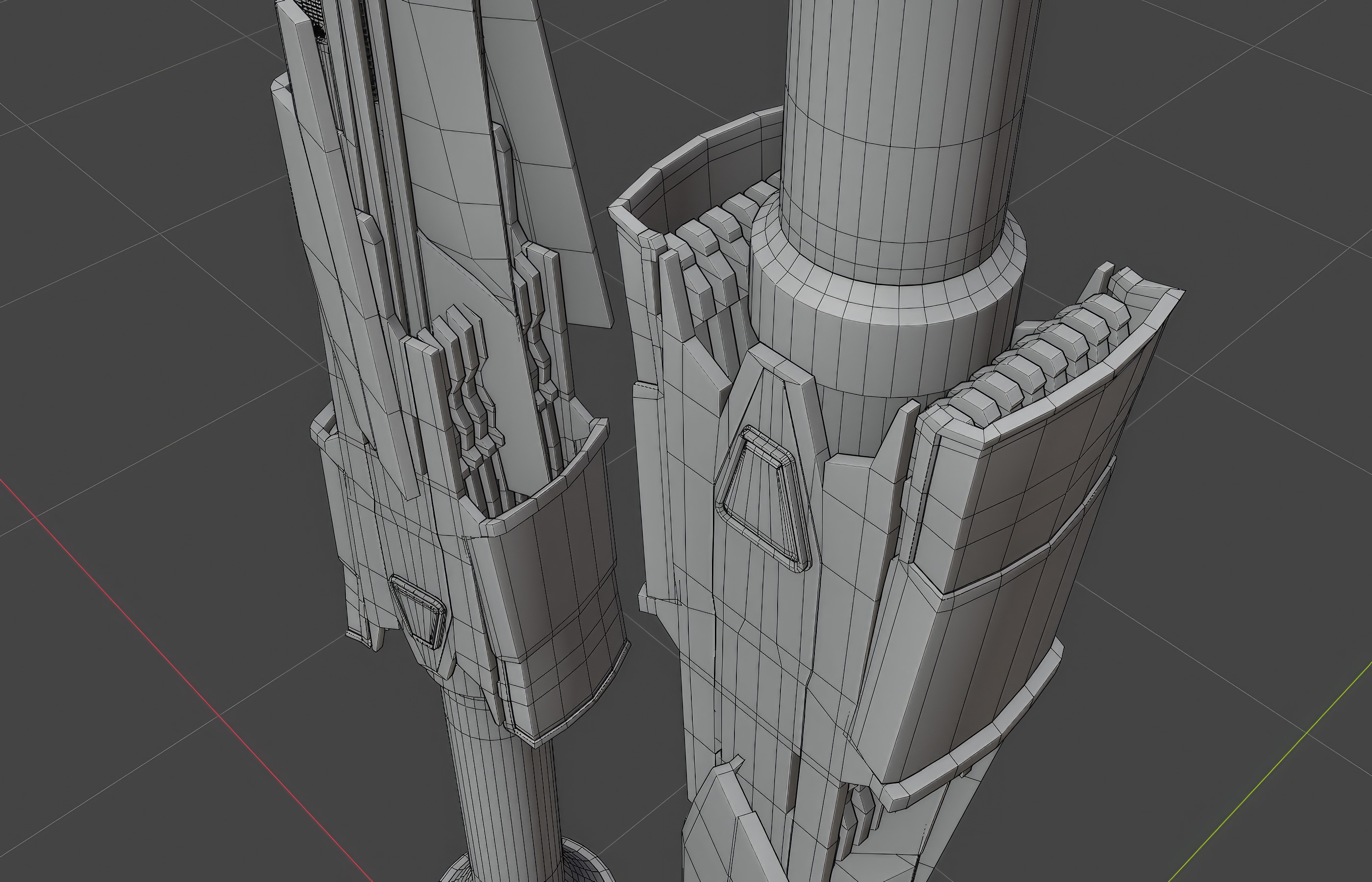 Chisel Low-poly 3D model_10
