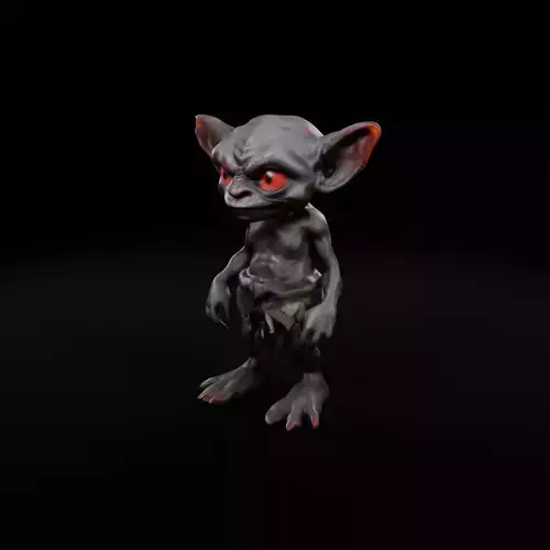Cave Goblin 3D Model - Game Ready  Animation Friendly Low-poly 3D model
