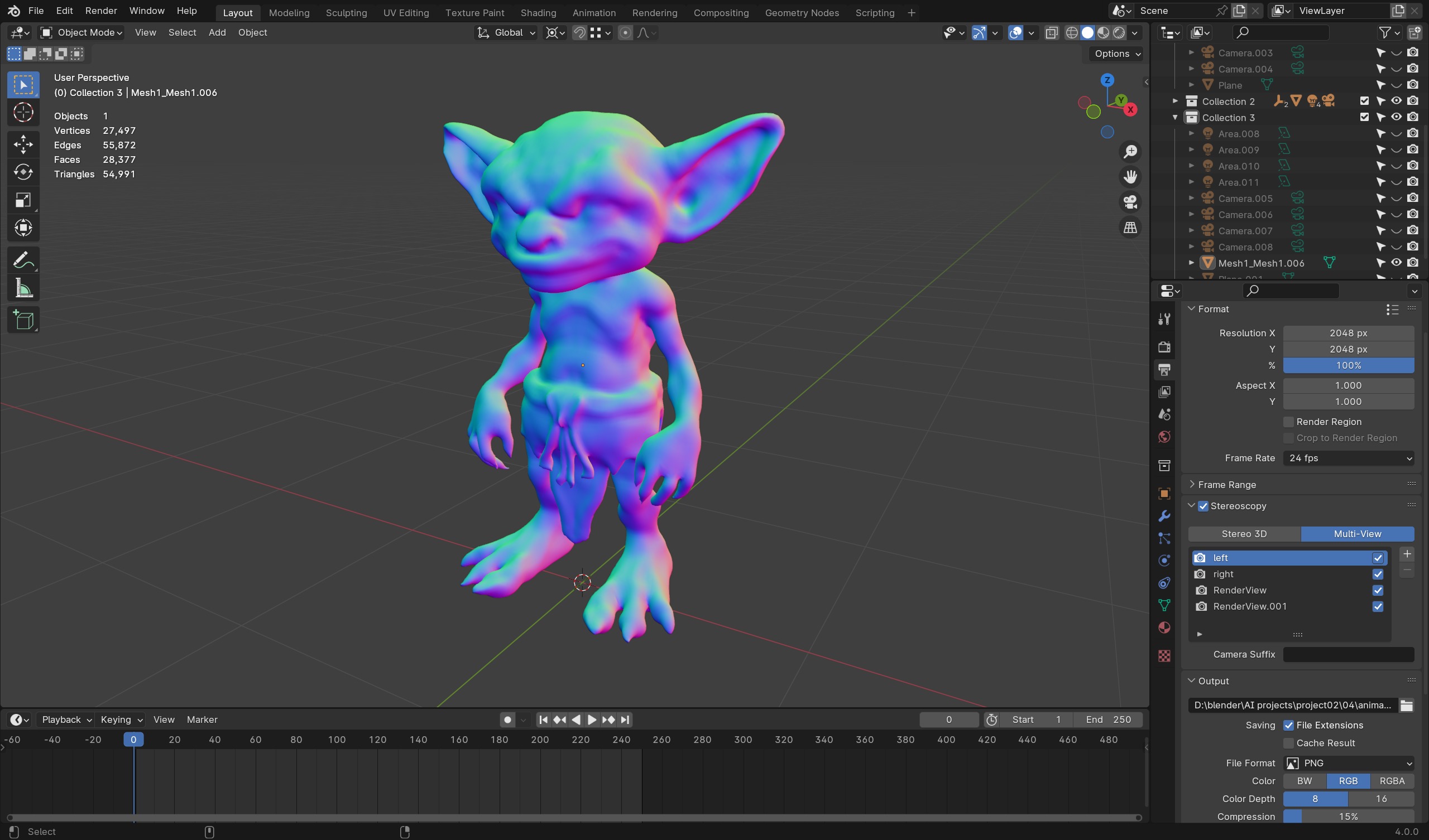 Cave Goblin 3D Model - Game Ready  Animation Friendly Low-poly 3D model_8
