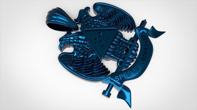 Masonic Emblem Pendant 32 Degree Mason Medallion 3D print model_21