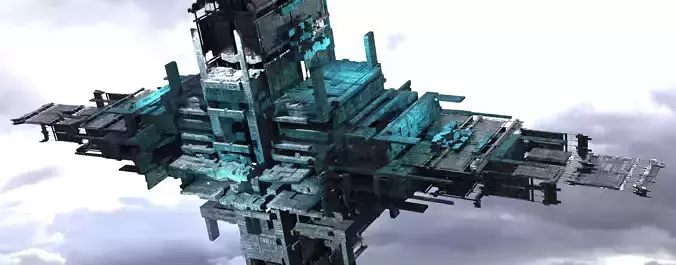 Sci fi Light gravity training arena 2