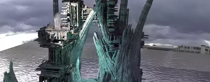 Sci fi Light gravity training arena 5