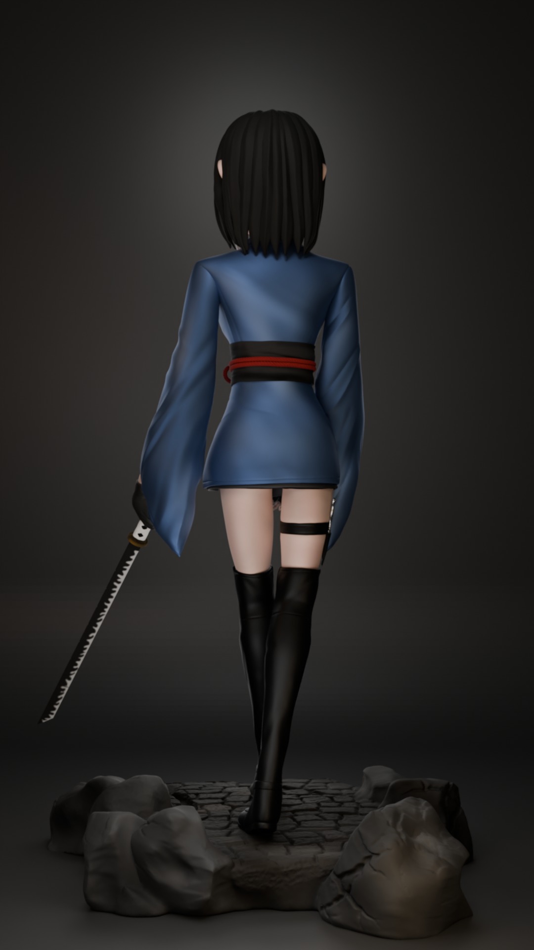 Samurai 3D print model_4