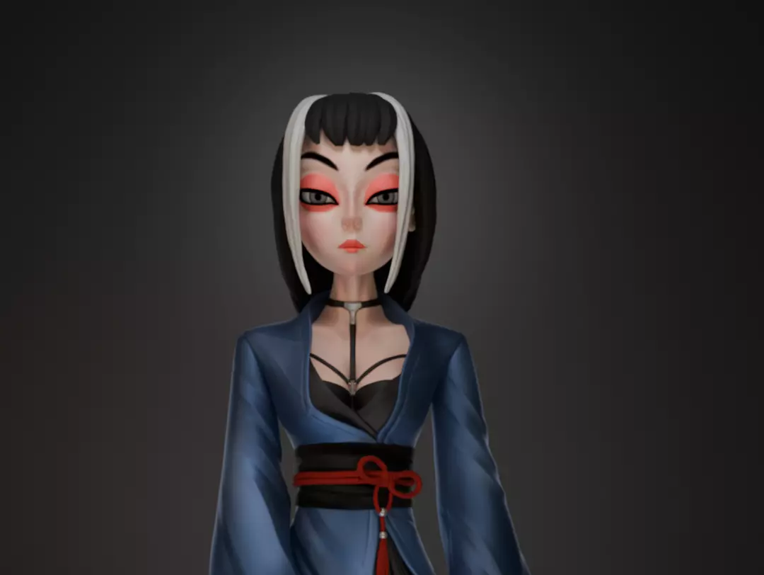 Samurai 3D print model_0