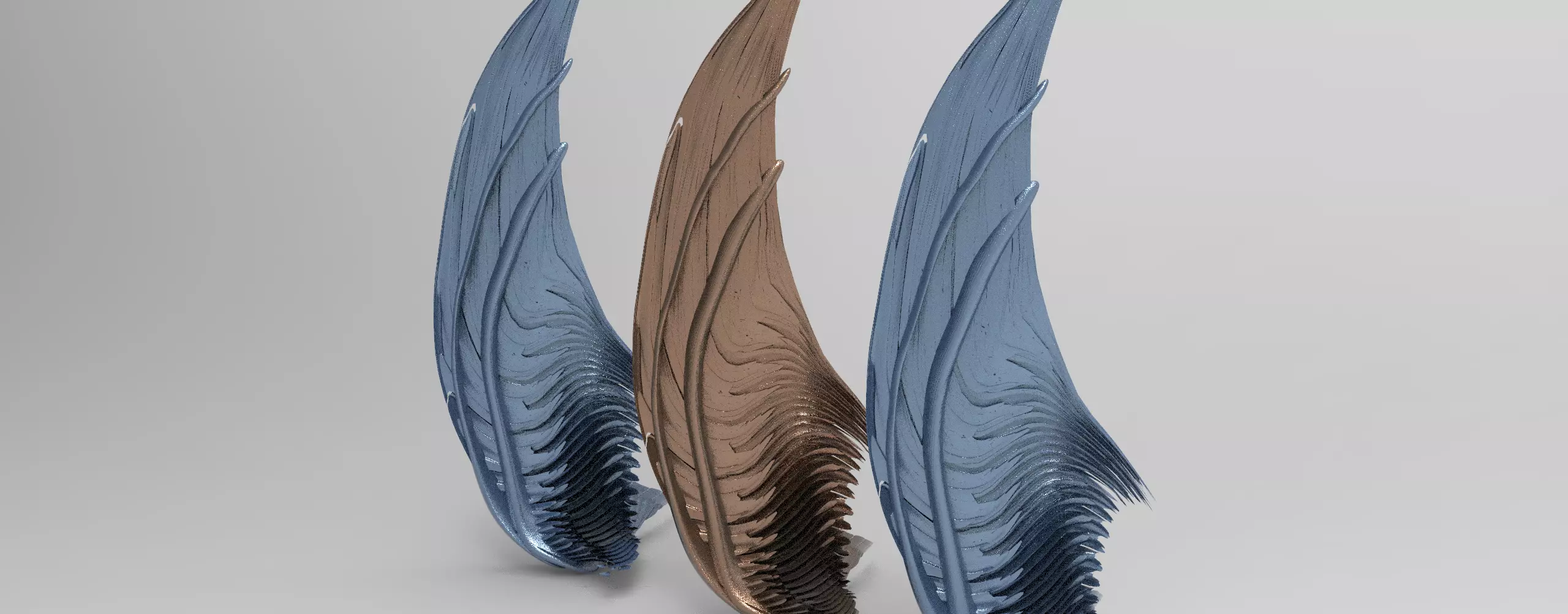 Ocean horse Tower curved cliff 3D model_0