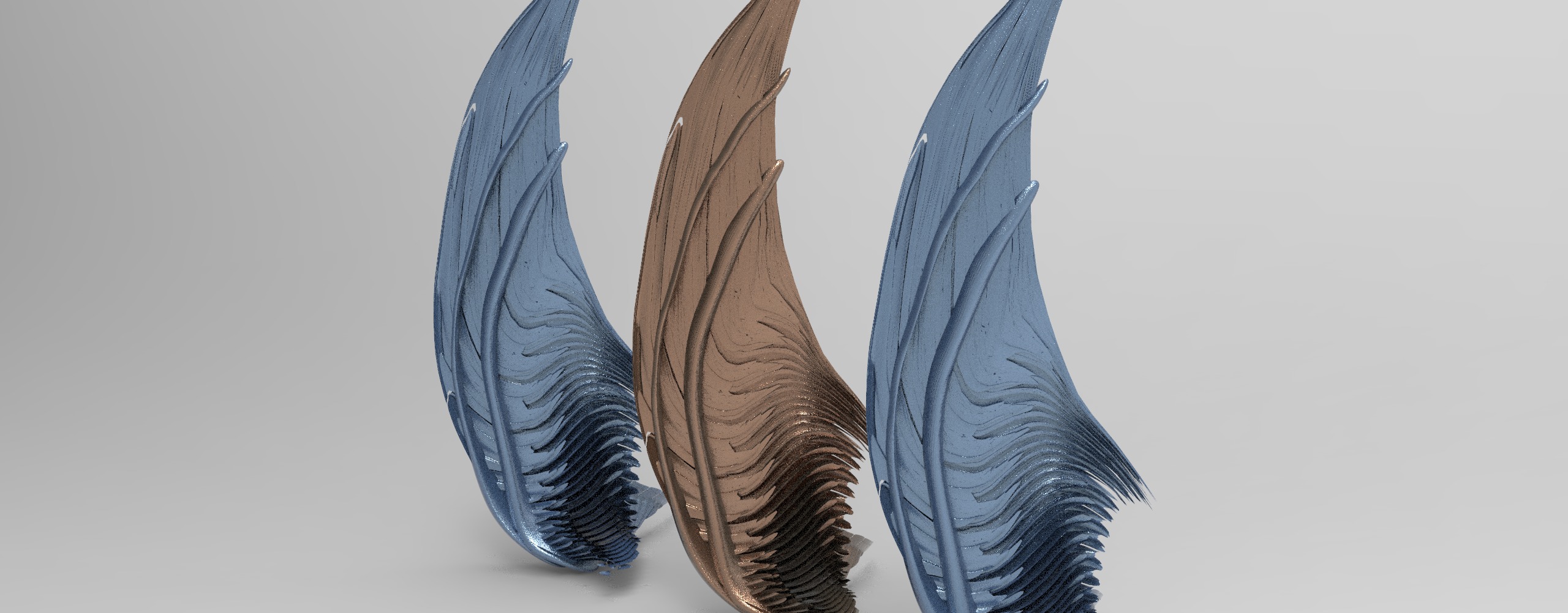 Ocean horse Tower curved cliff 3D model_1