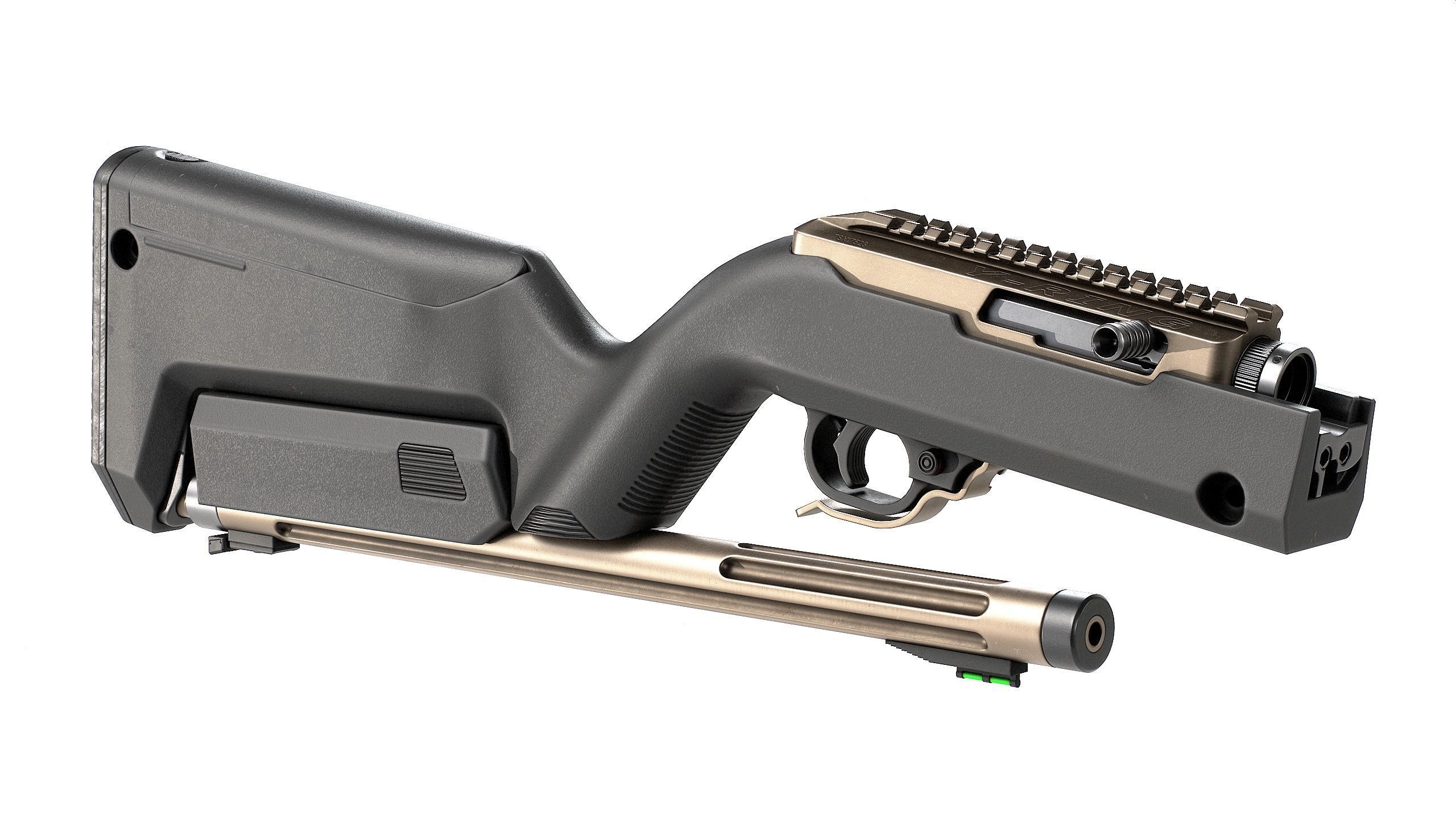 Ruger 10 22 Tactical Takedown Low-poly 3D model_4