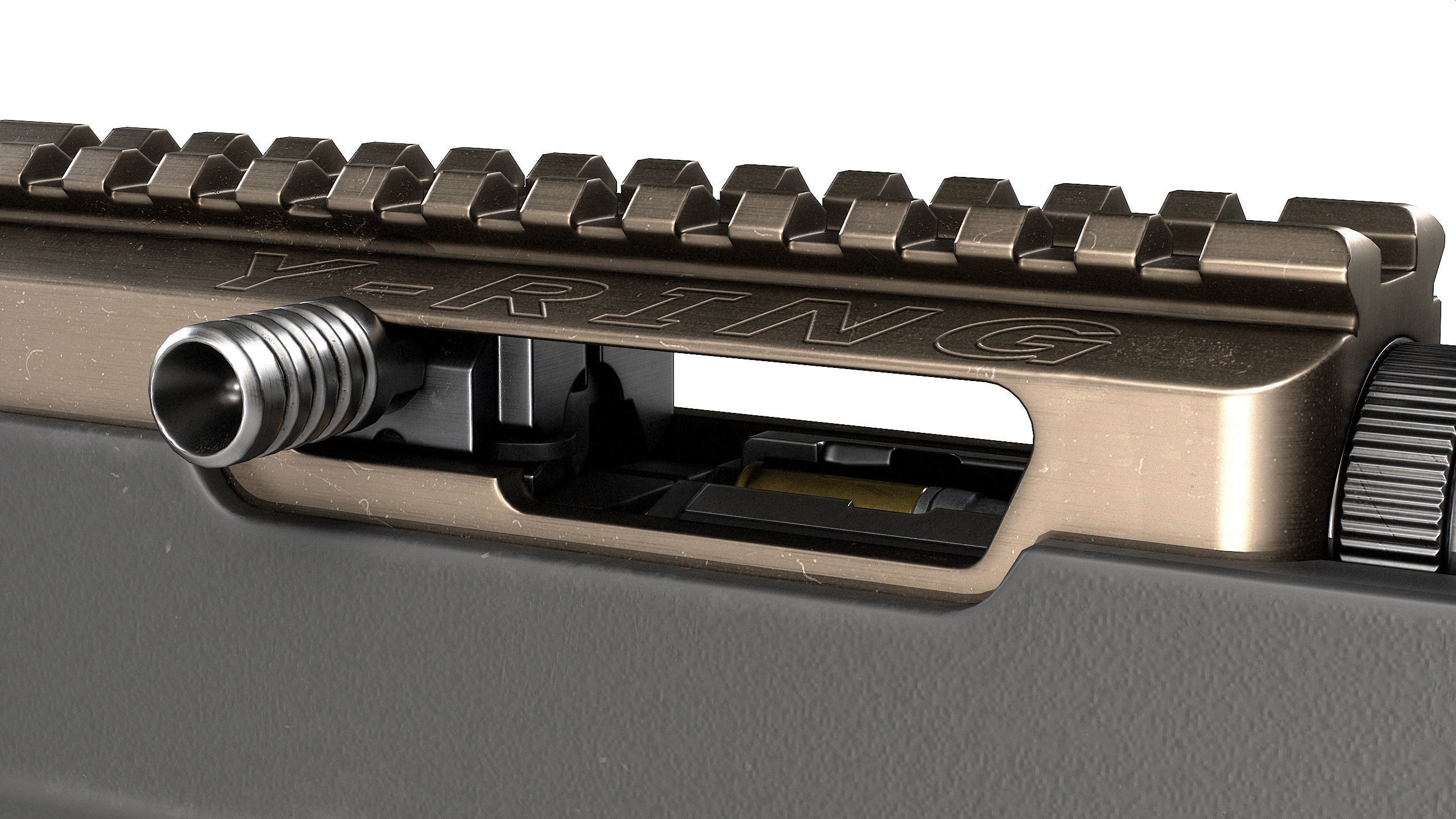 Ruger 10 22 Tactical Takedown Low-poly 3D model_9