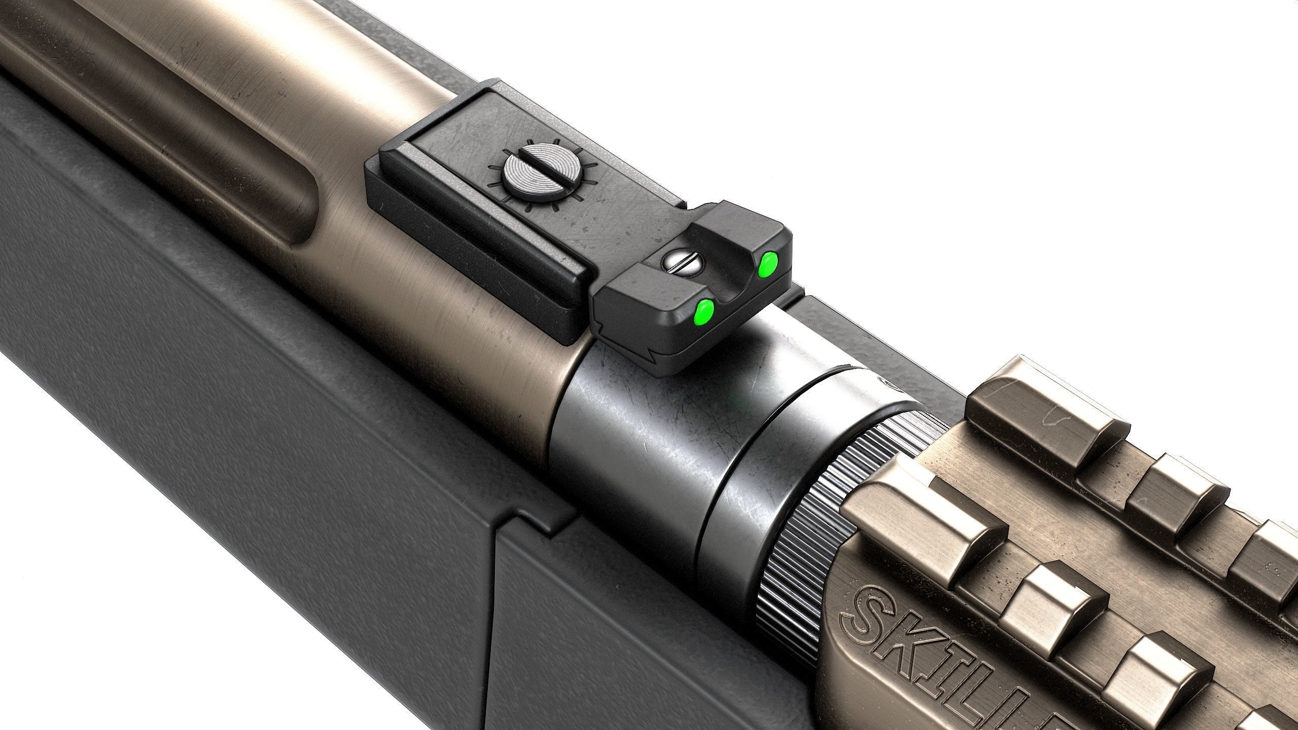 Ruger 10 22 Tactical Takedown Low-poly 3D model_6