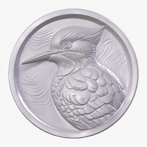 Woodpecker 2 basrelief for 3D printing 3D print model