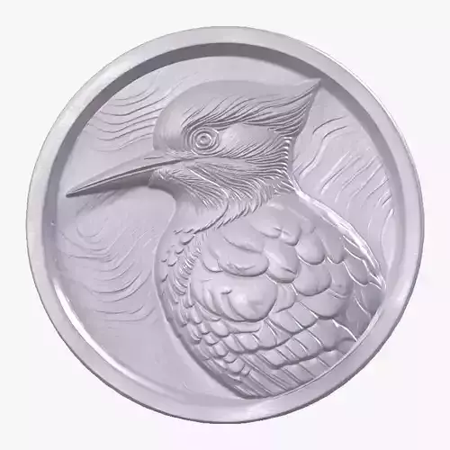 Woodpecker 2 basrelief for 3D printing