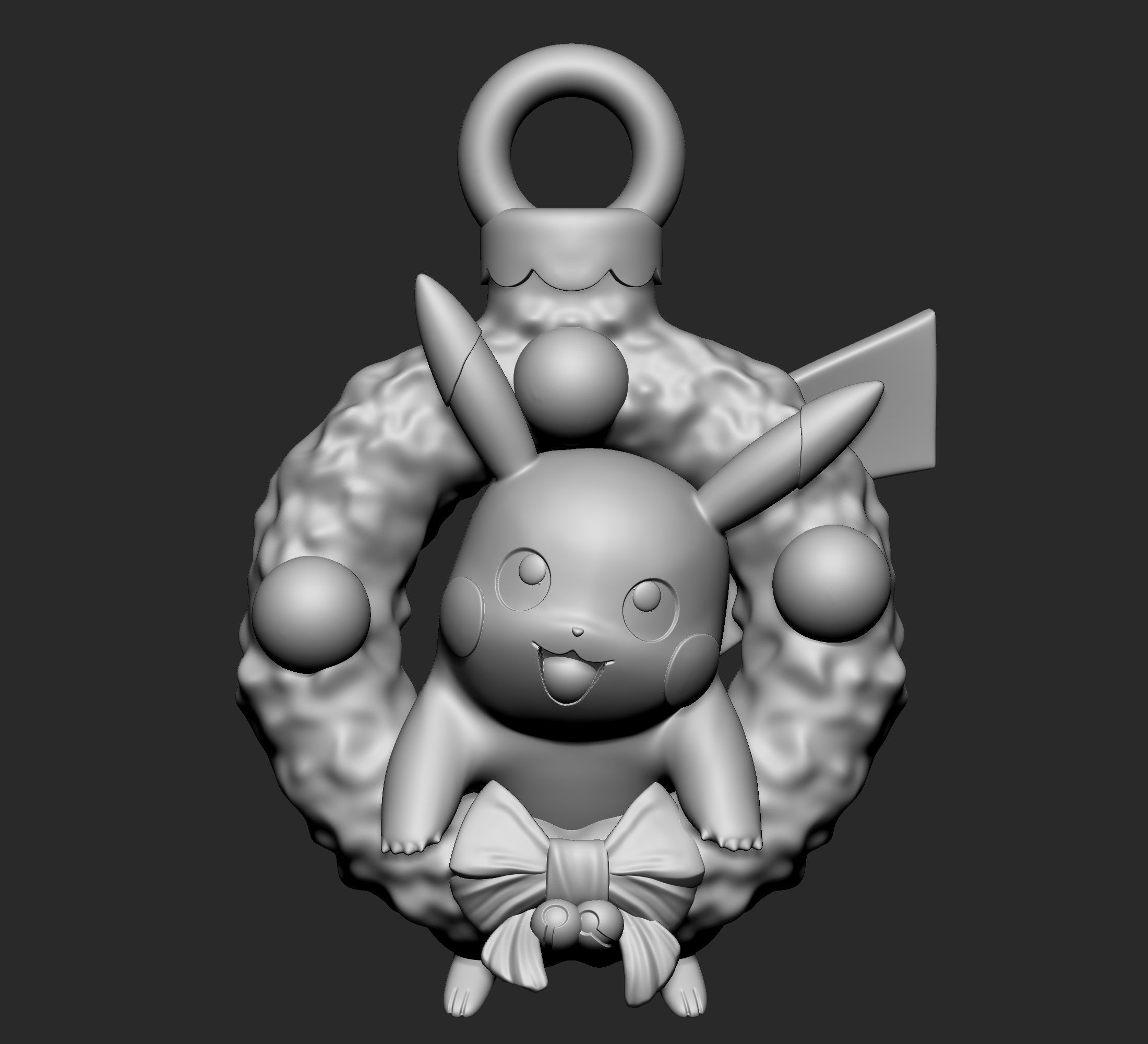 Pokemon - Pikachu Christmas Decoration Free 3D print model_2