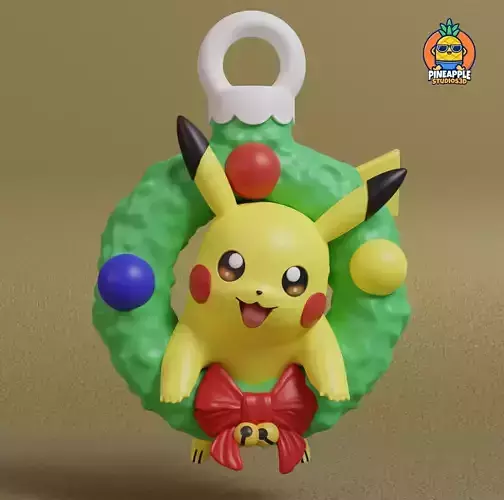 Pokemon - Pikachu Christmas Decoration Free 3D print model