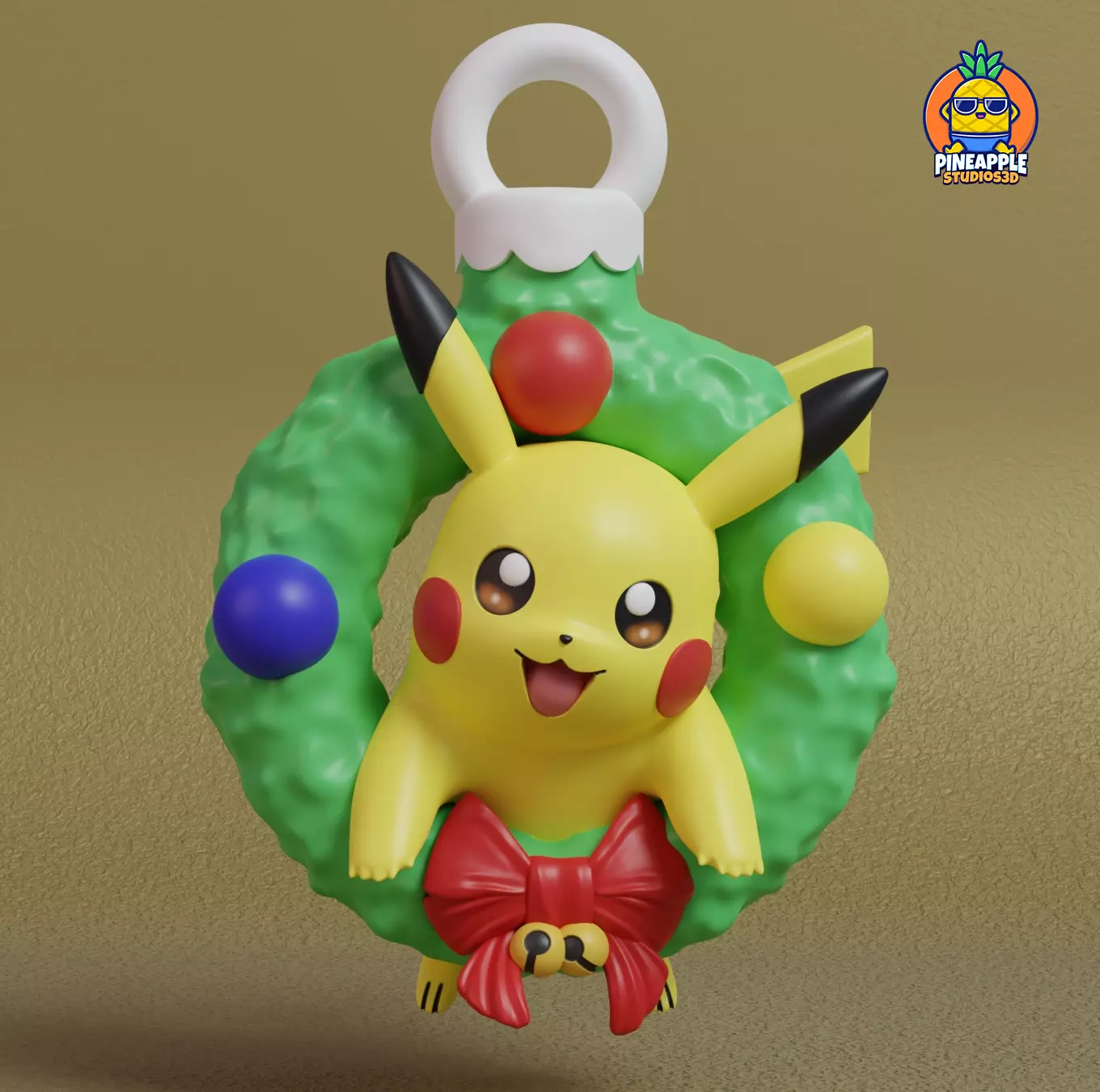 Pokemon - Pikachu Christmas Decoration Free 3D print model_0