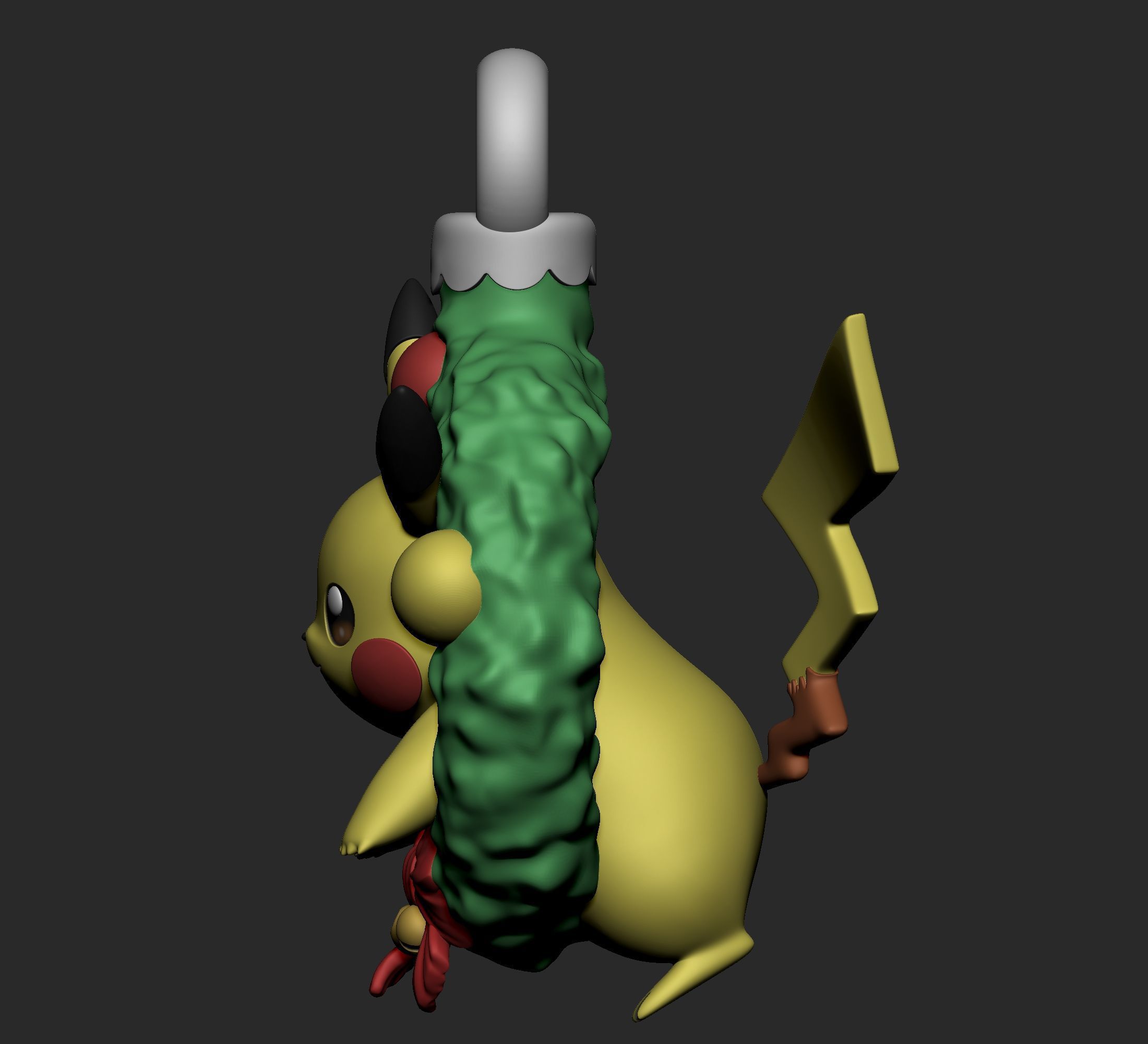 Pokemon - Pikachu Christmas Decoration Free 3D print model_4