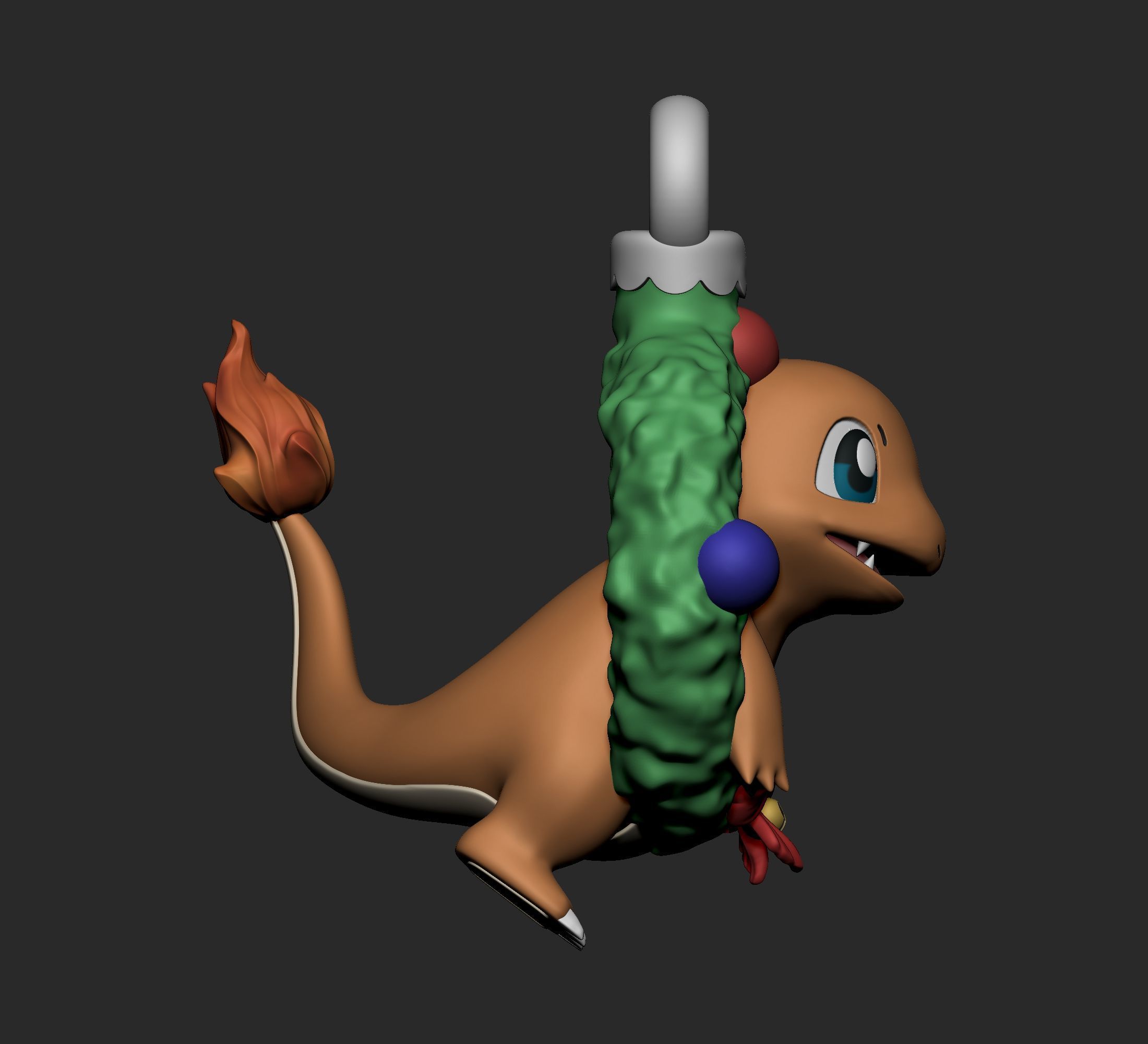Pokemon - Charmander Christmas Decoration 3D print model_8