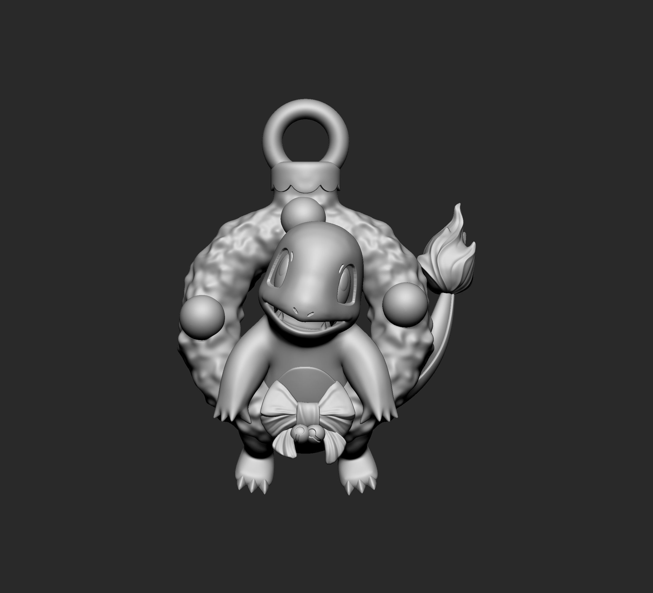Pokemon - Charmander Christmas Decoration 3D print model_2