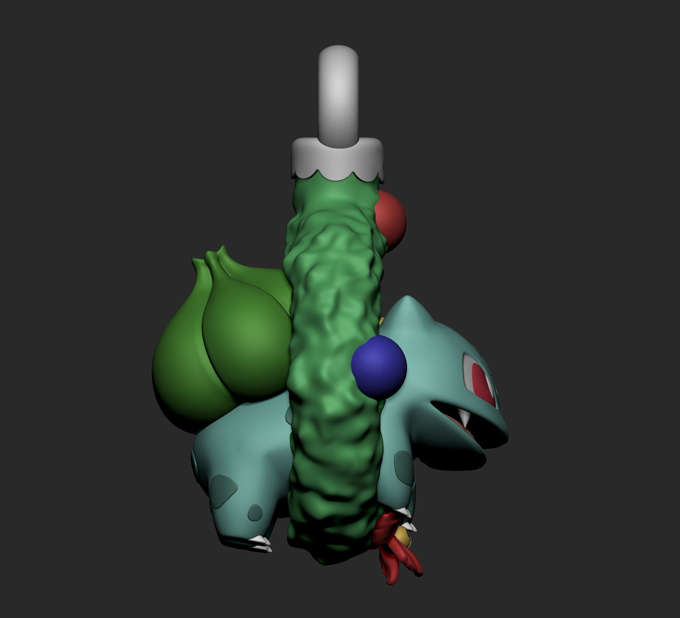 Pokemon - Bulbasaur Christmas Decoration 3D print model_8
