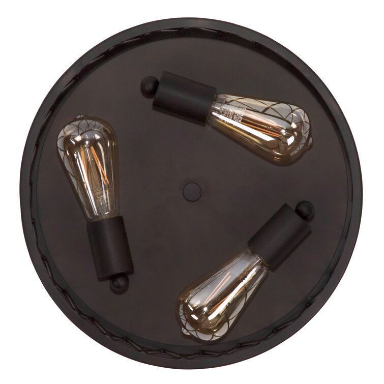 Sidney Light Caged Drum Flush Mount 3D model_8