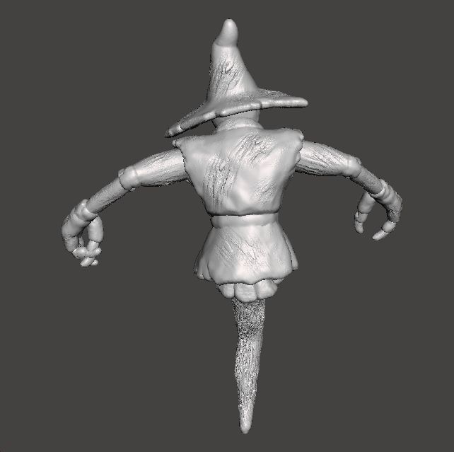 EVIL SCARECROW MINIATURE MODEL FOR HORROR FANTASY GAMES RPG DND 3D print model_5