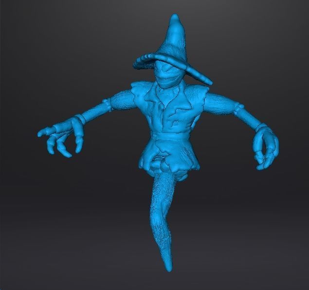 EVIL SCARECROW MINIATURE MODEL FOR HORROR FANTASY GAMES RPG DND 3D print model_9