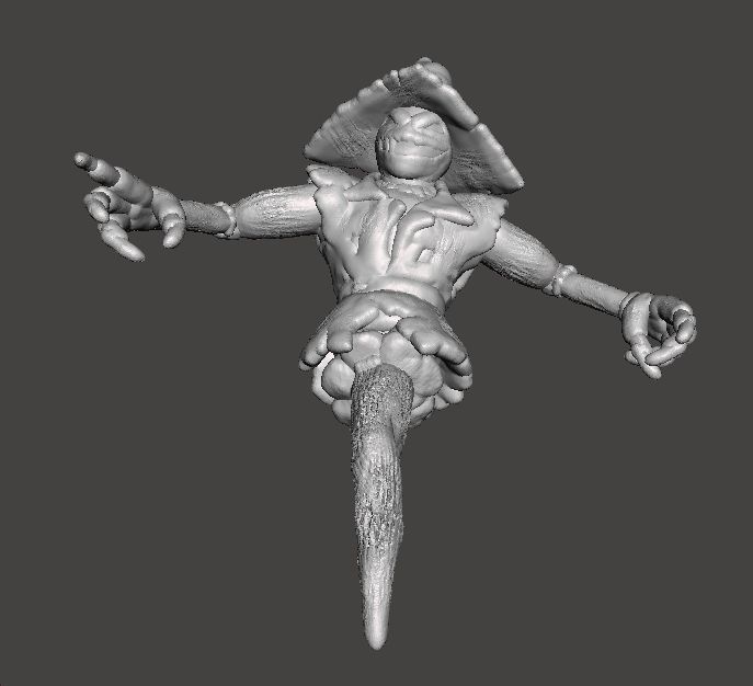 EVIL SCARECROW MINIATURE MODEL FOR HORROR FANTASY GAMES RPG DND 3D print model_7