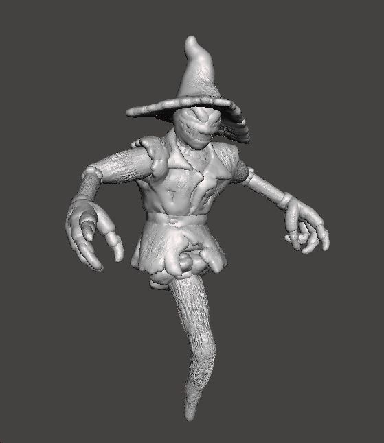EVIL SCARECROW MINIATURE MODEL FOR HORROR FANTASY GAMES RPG DND 3D print model_2