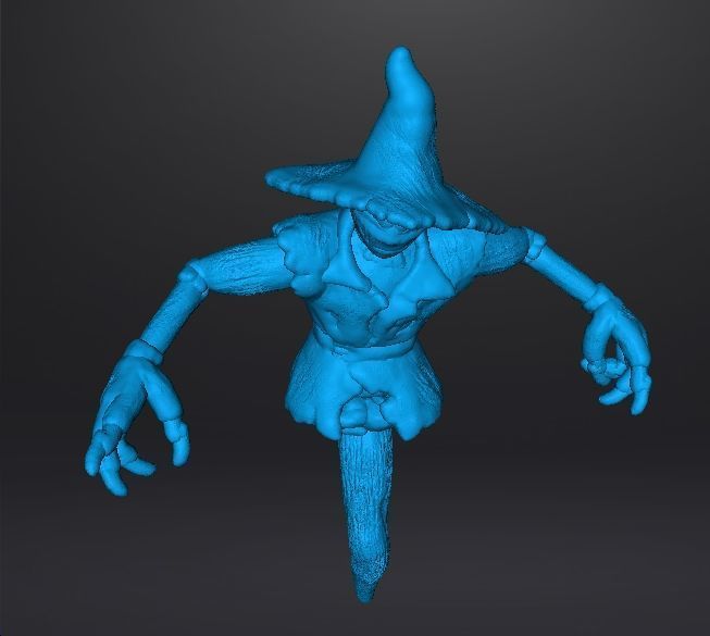 EVIL SCARECROW MINIATURE MODEL FOR HORROR FANTASY GAMES RPG DND 3D print model_11