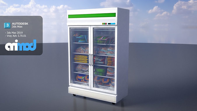 Refrigerated Display Freezer 3D model