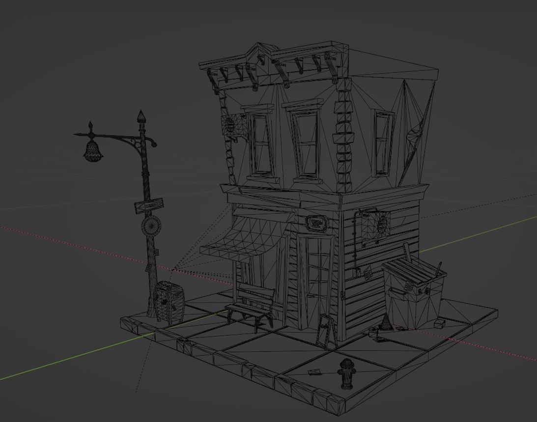 Local Cafe The Hidden Gem You Need to Visit game ready file Low-poly 3D model_3