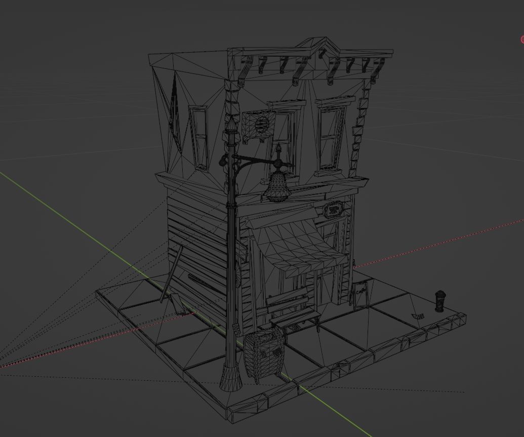 Local Cafe The Hidden Gem You Need to Visit game ready file Low-poly 3D model_4