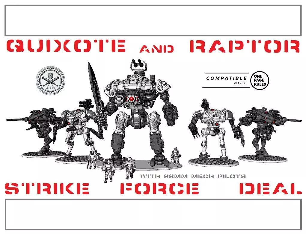 Quixote and Raptor Strike Force Deal 3D print model