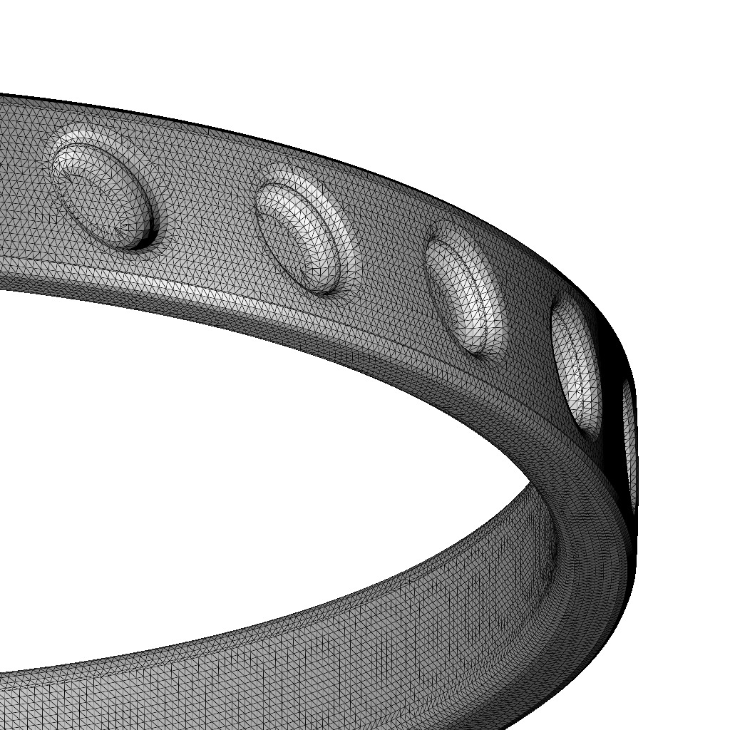 Fascinating Exquisite Bangle 3D print model_4