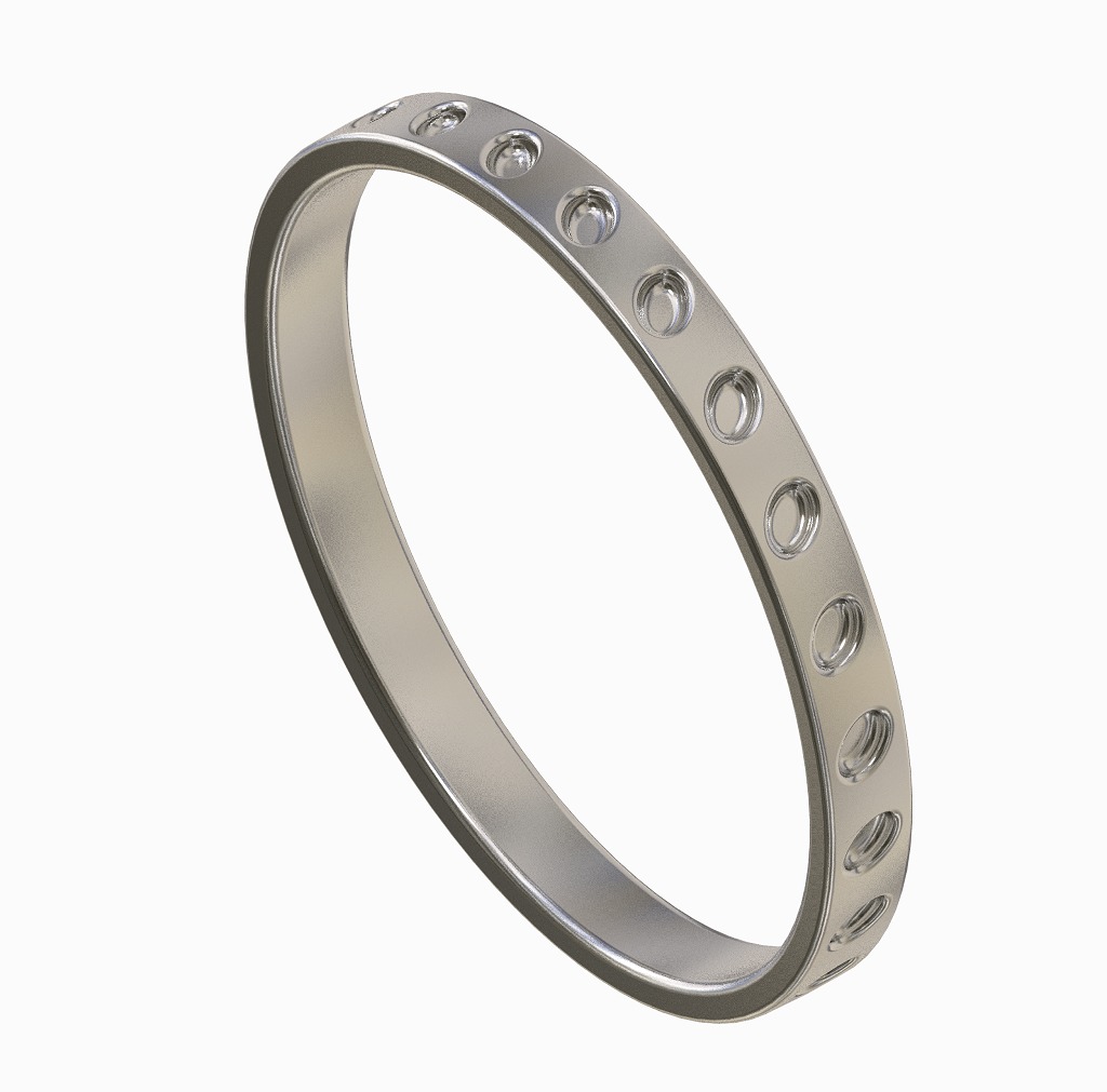 Fascinating Exquisite Bangle 3D print model_1