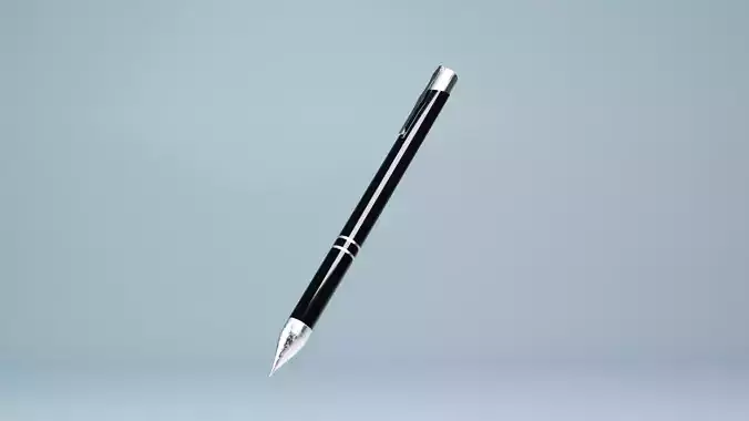 premium black and silver pen