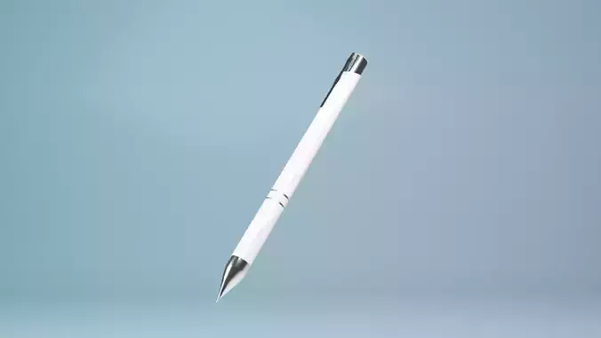 premium white and silver pen 