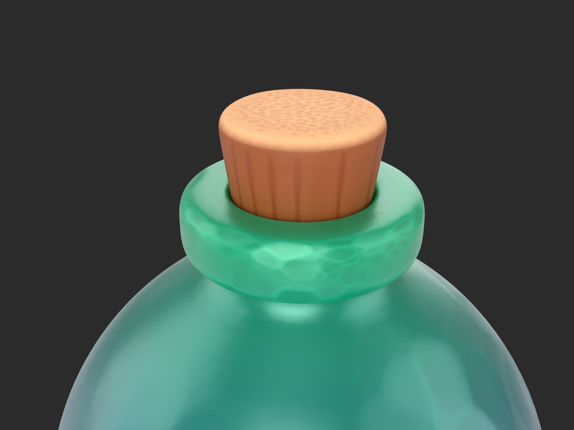 Potion Bottle 3D model_7