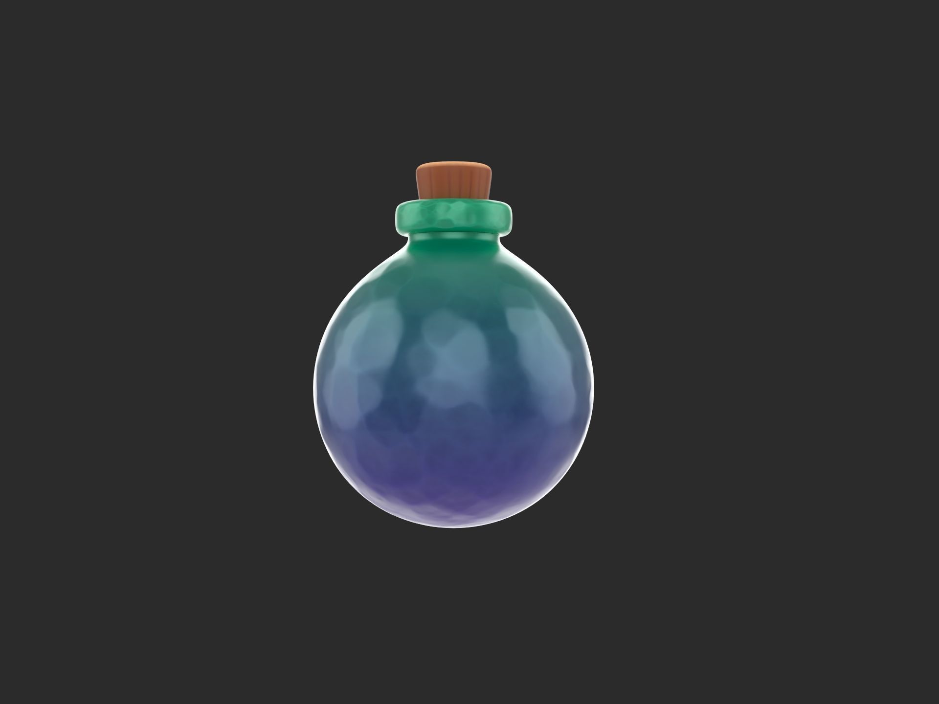 Potion Bottle 3D model_3