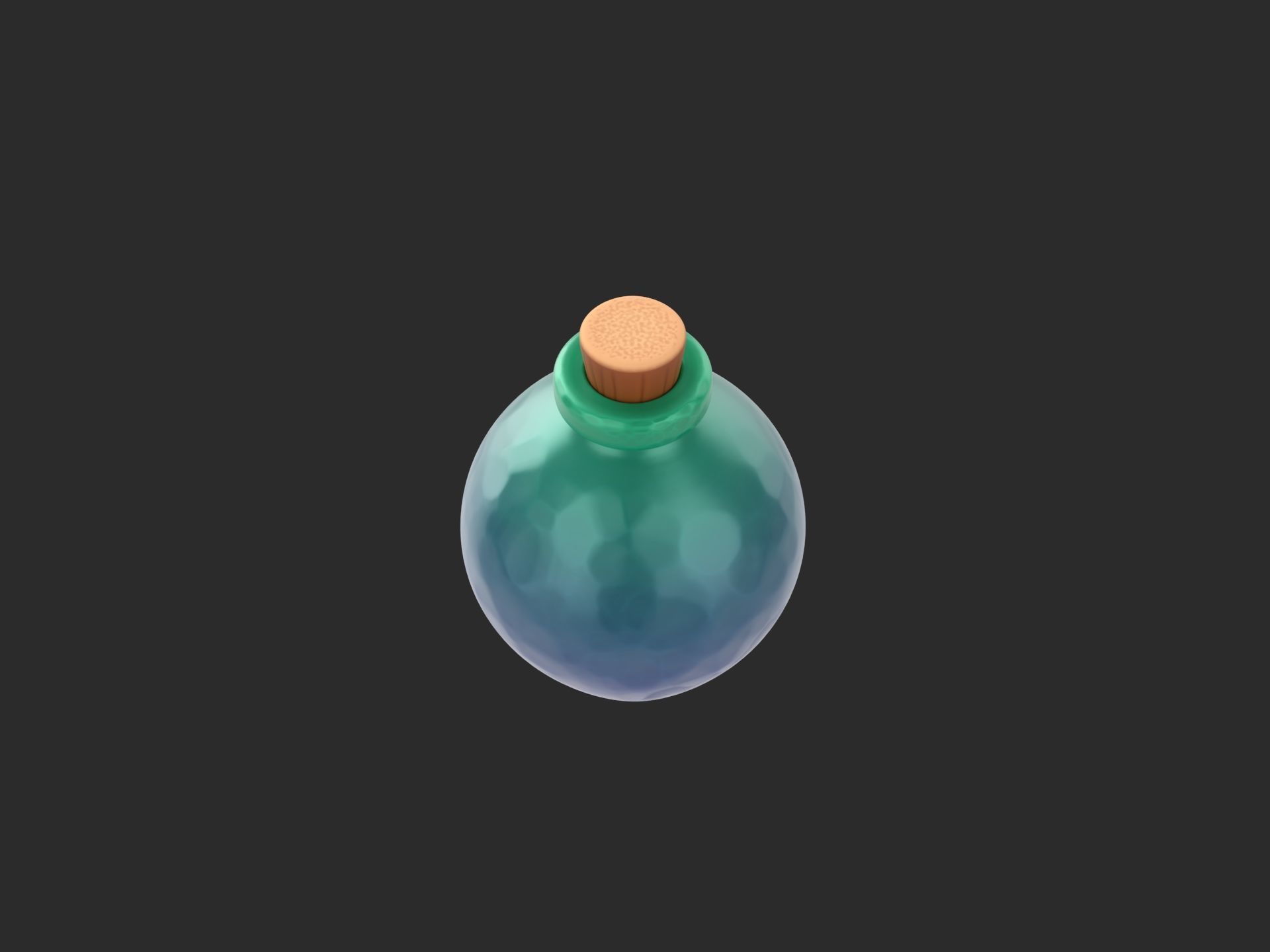 Potion Bottle 3D model_4