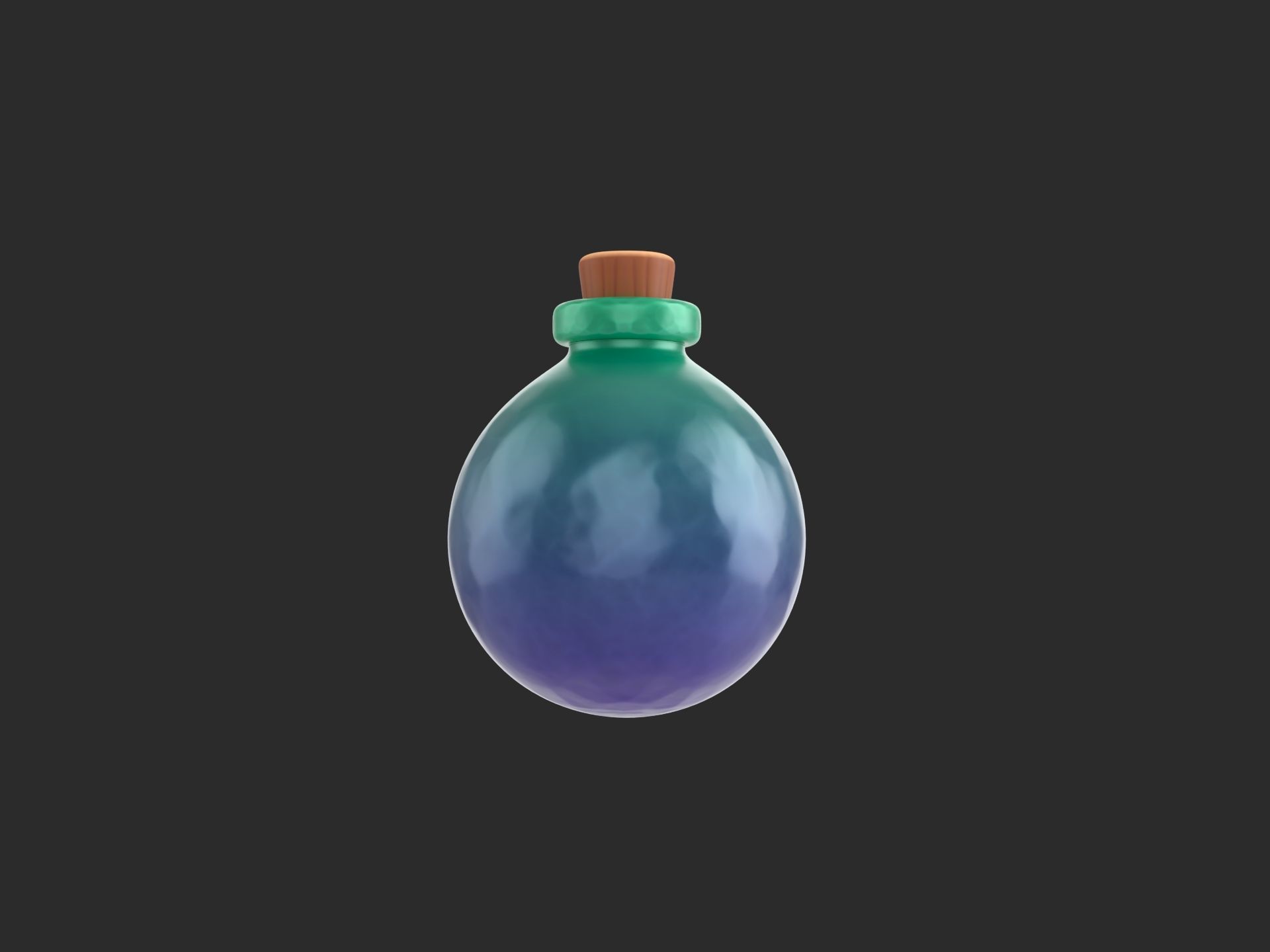 Potion Bottle 3D model_1