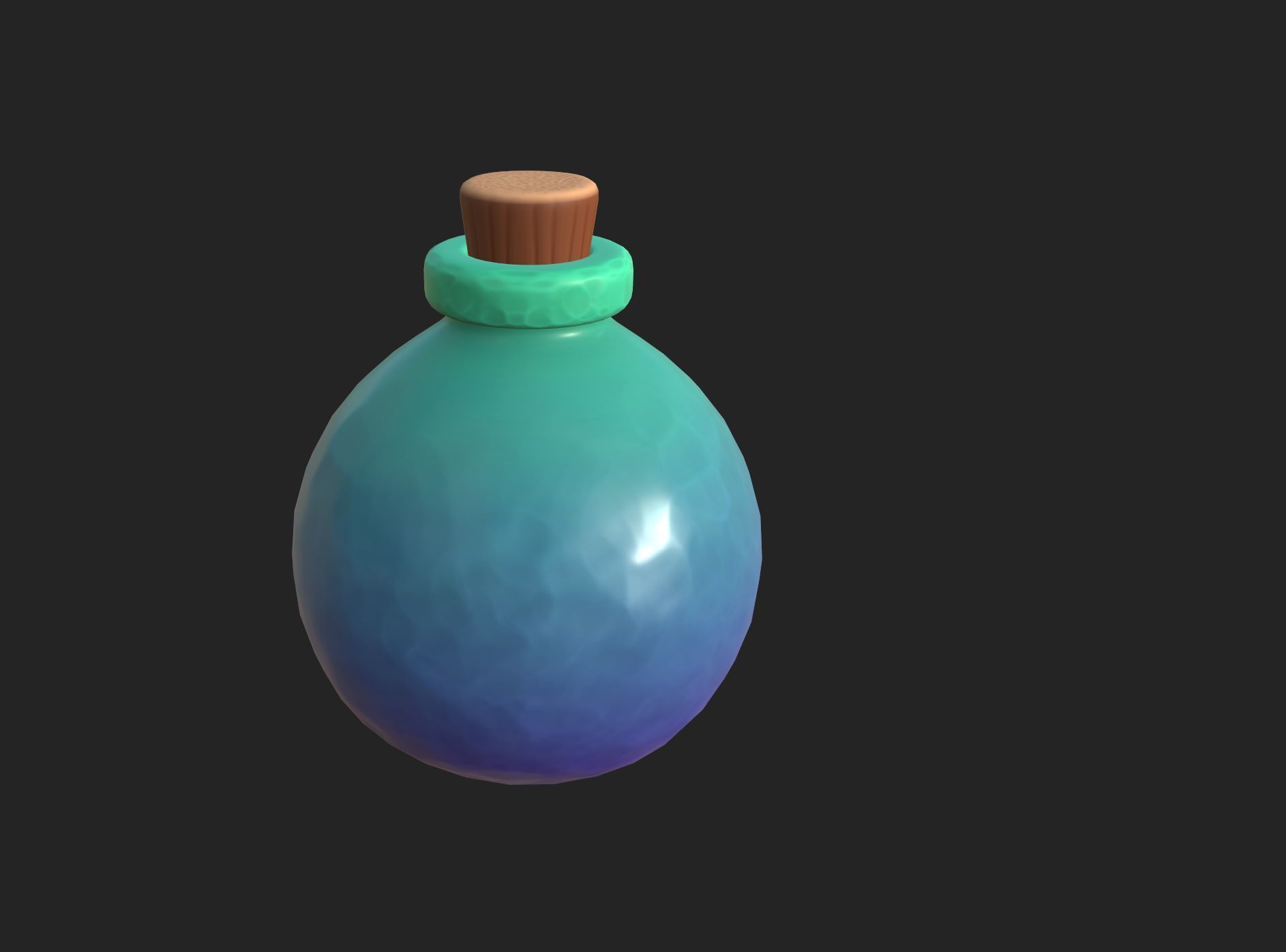 Potion Bottle 3D model_8