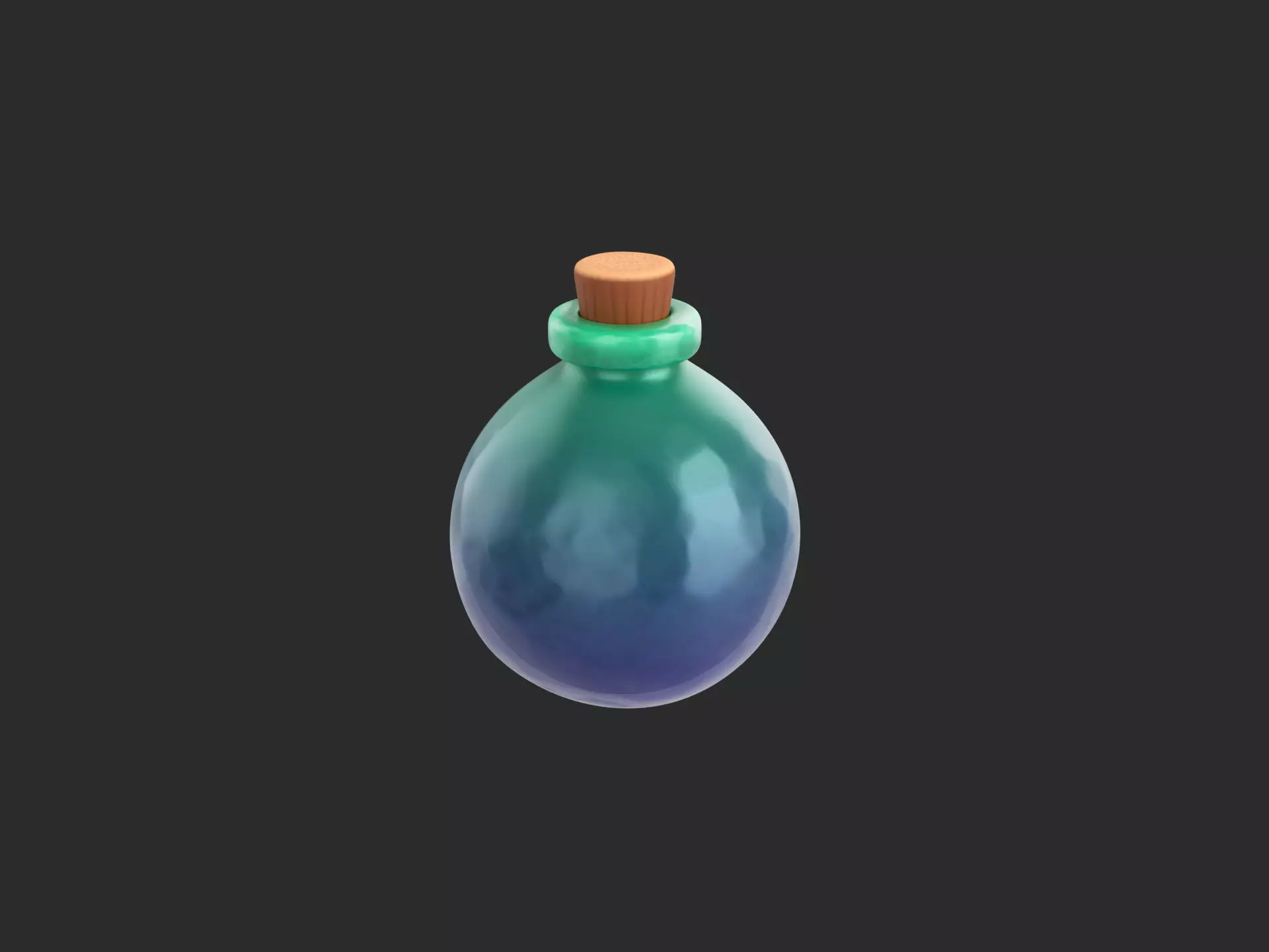 Potion Bottle 3D model_0