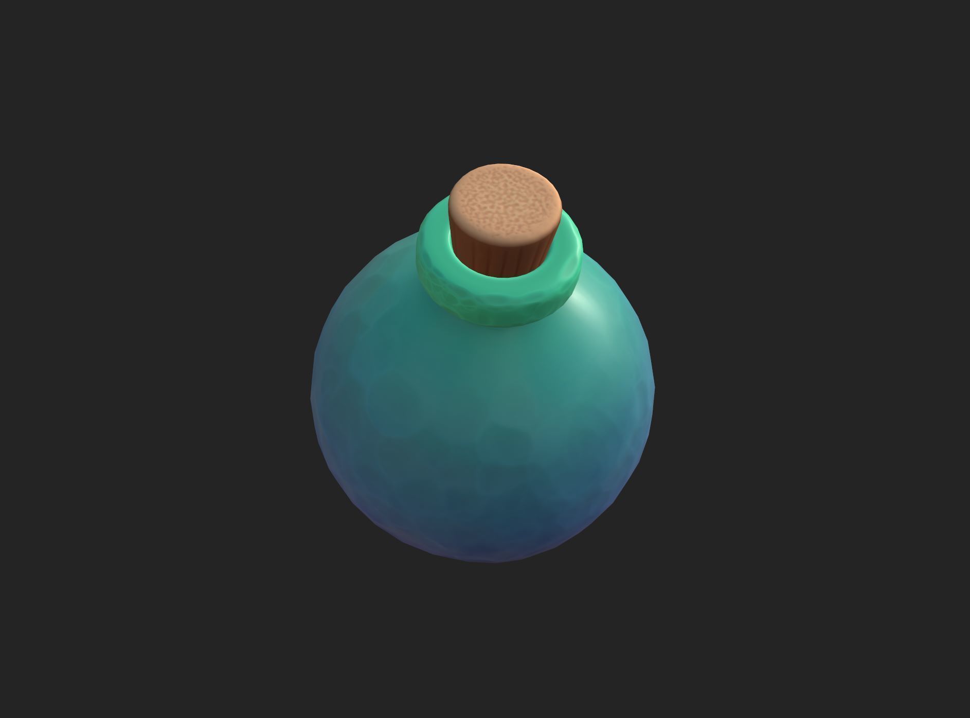 Potion Bottle 3D model_10