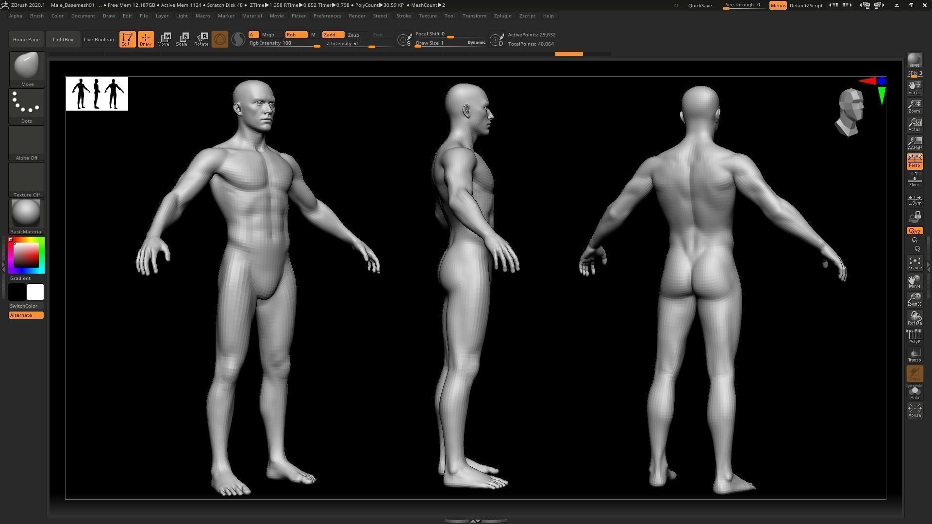 Realistic Rigged Male Character - Game Ready Low-poly 3D model_14