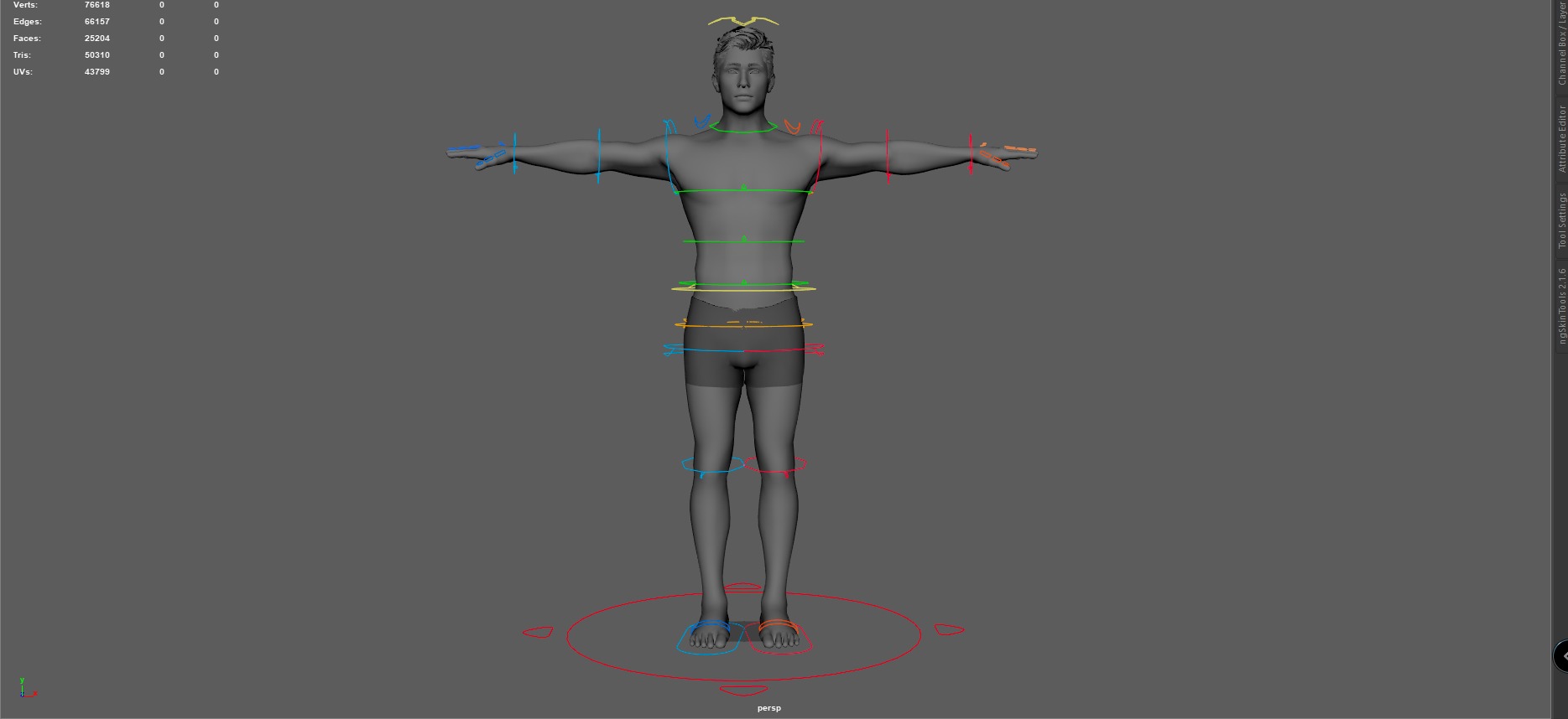 Realistic Rigged Male Character - Game Ready Low-poly 3D model_4
