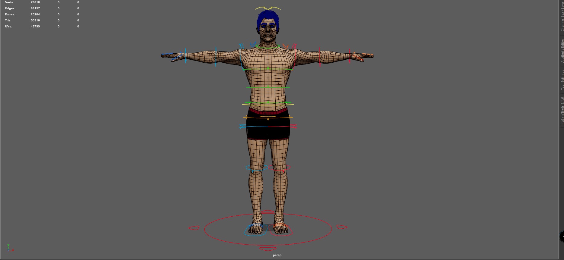 Realistic Rigged Male Character - Game Ready Low-poly 3D model_5