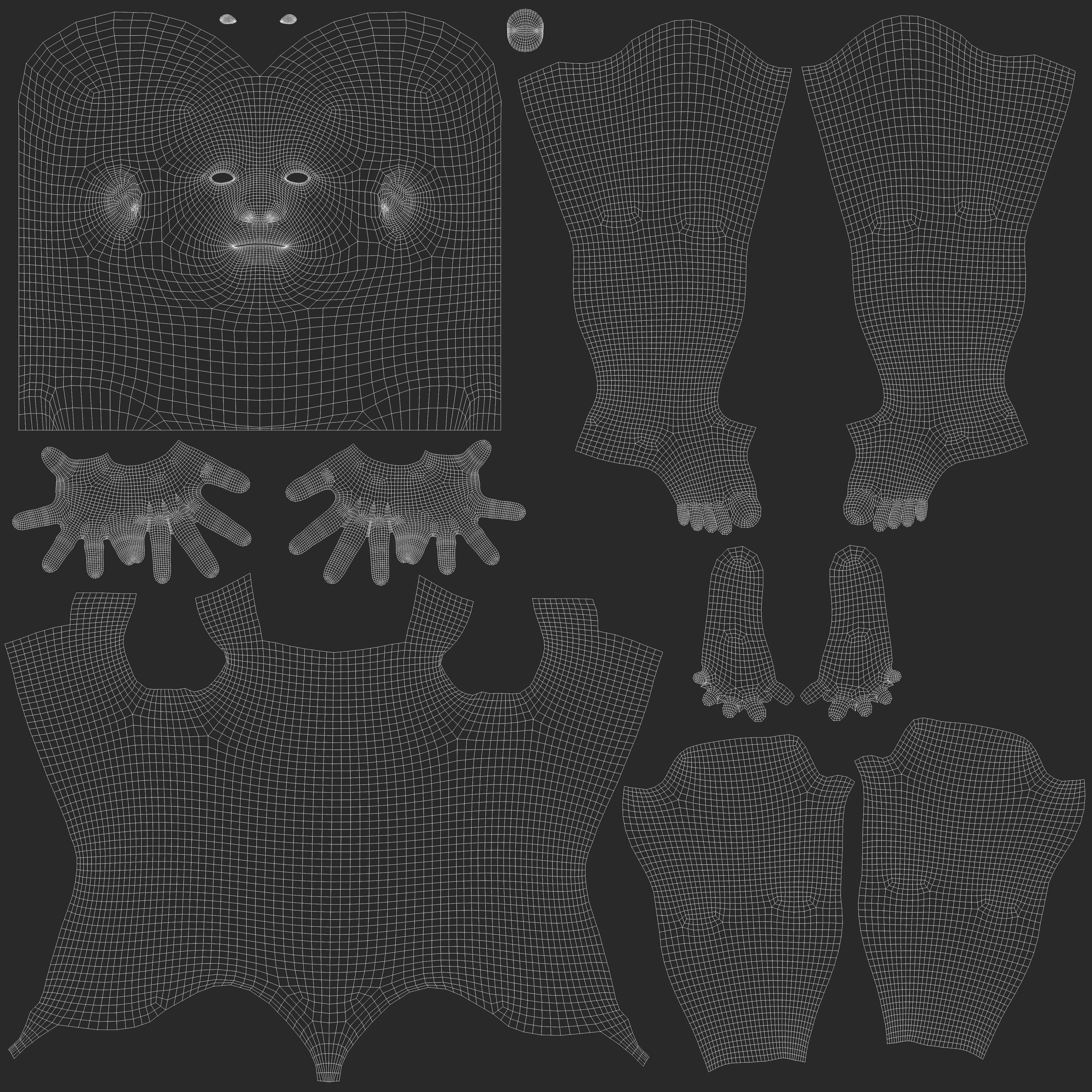 Realistic Rigged Male Character - Game Ready Low-poly 3D model_20