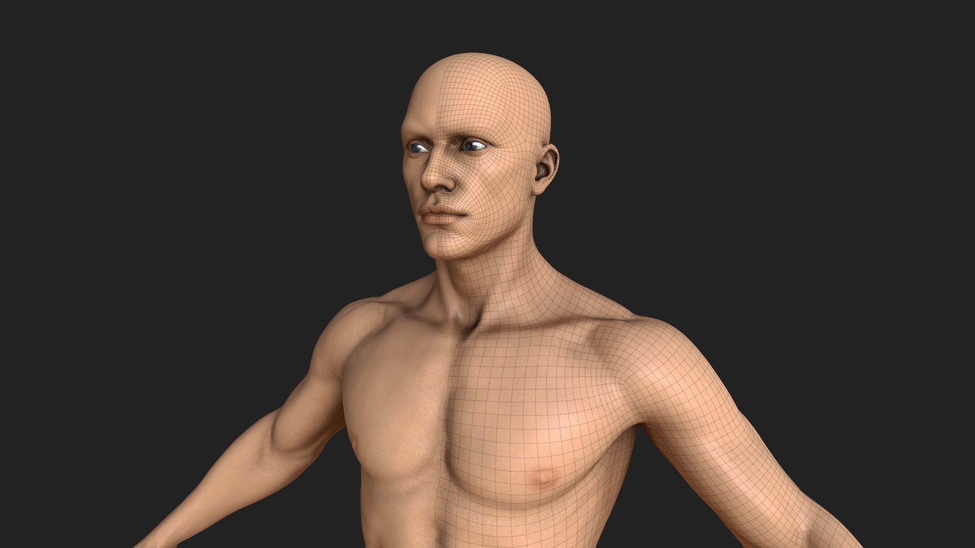 Realistic Rigged Male Character - Game Ready Low-poly 3D model_16