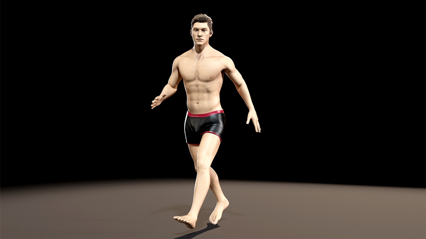 Realistic Rigged Male Character - Game Ready Low-poly 3D model_8